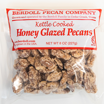 8 OZ HONEY GLAZED PECANS